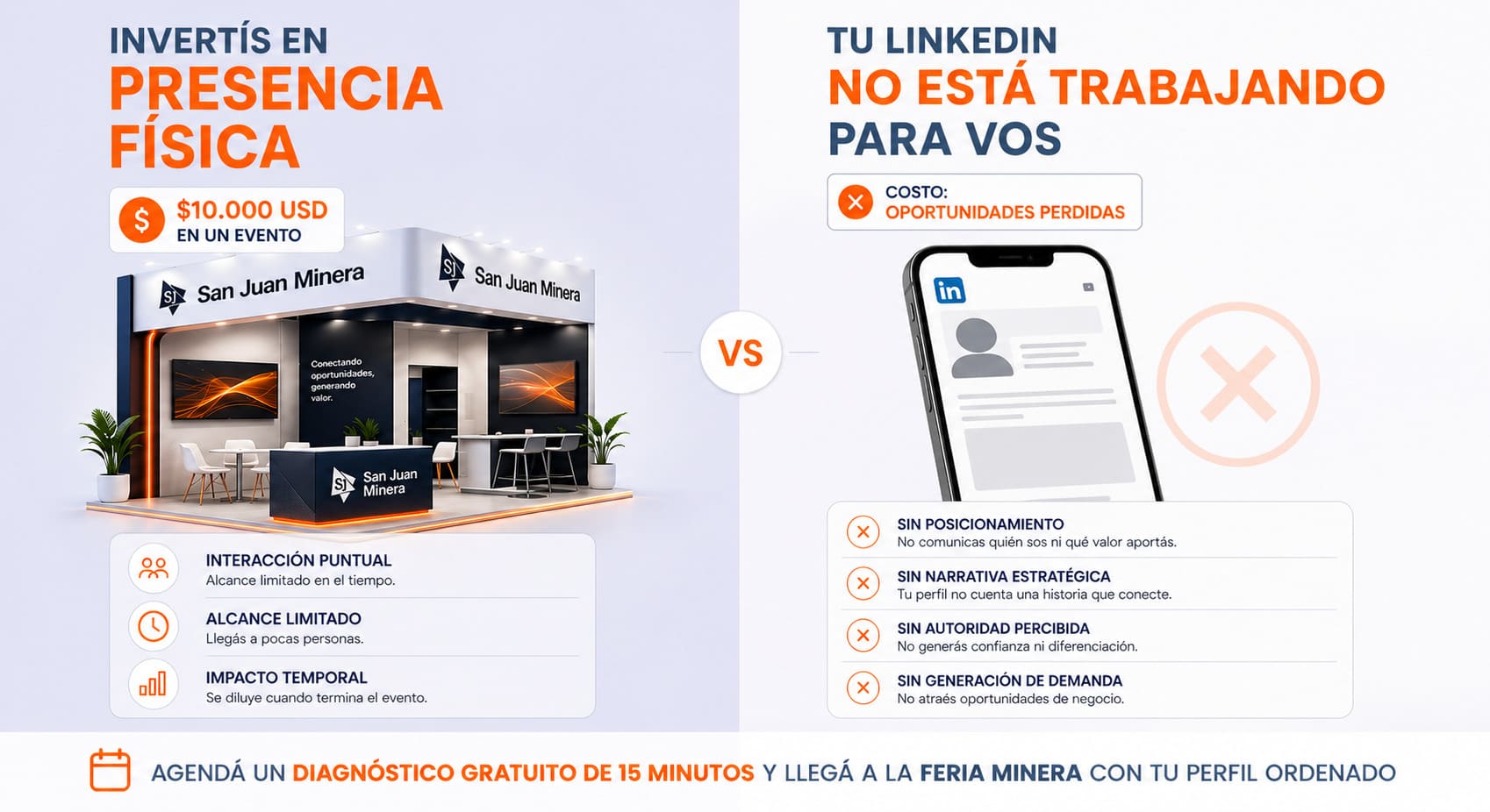 Cómo llegas a la feria minera con tu perfil de LinkedIn